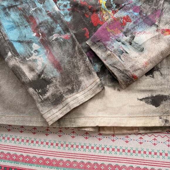 Acne Studios Paint-Splattered Graffiti Work Jacket - Picture 8 of 8